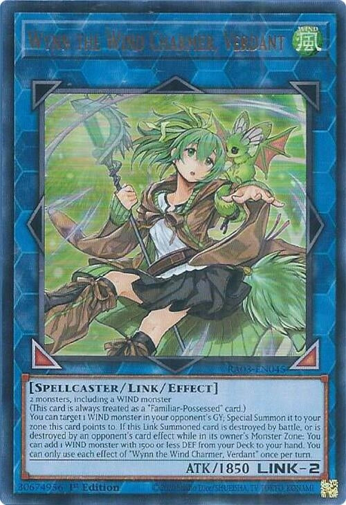 Image for Wynn the Wind Charmer, Verdant (UR) (RA03-EN045) - YuGiOh