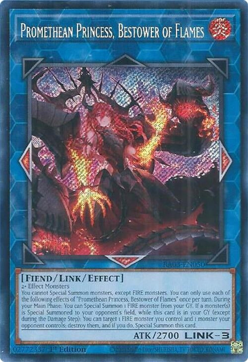 Image for Promethean Princess, Bestower of Flames (Secret Rare) (RA03-EN050) - YuGiOh