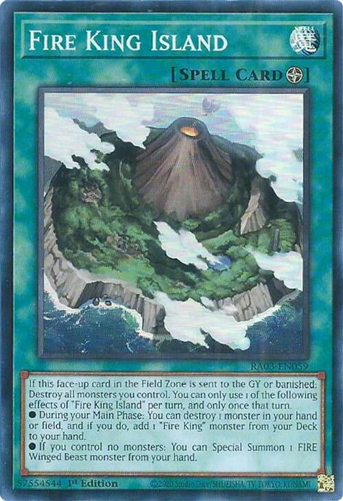 Image for Fire King Island (RA03-EN059) - YuGiOh