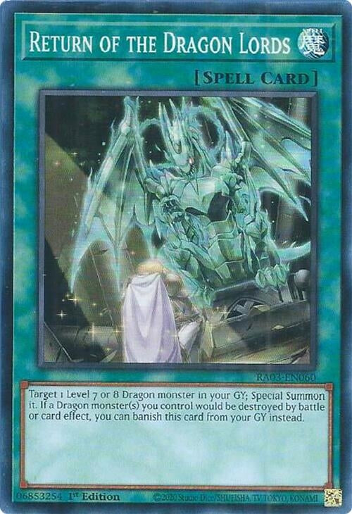 Image for Return of the Dragon Lords (RA03-EN060) - YuGiOh