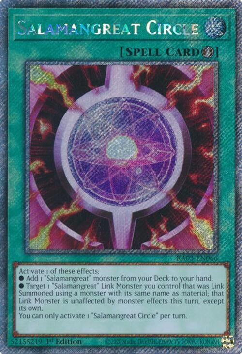 Salamangreat Circle (Platinum Secret Rare) (RA03-EN066)