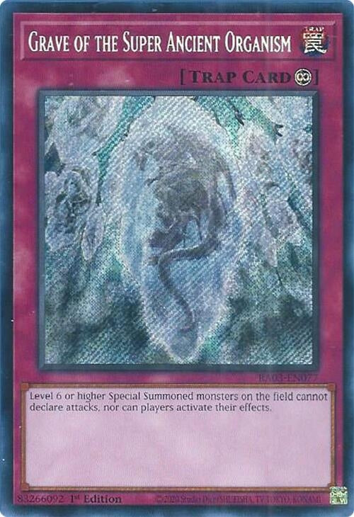 Image for Grave of the Super Ancient Organism (Secret Rare) (RA03-EN077) - YuGiOh