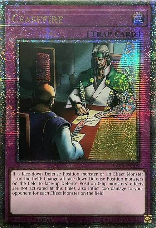 Image for Ceasefire (Quarter Century Secret Rare) (RA03-EN105) - YuGiOh