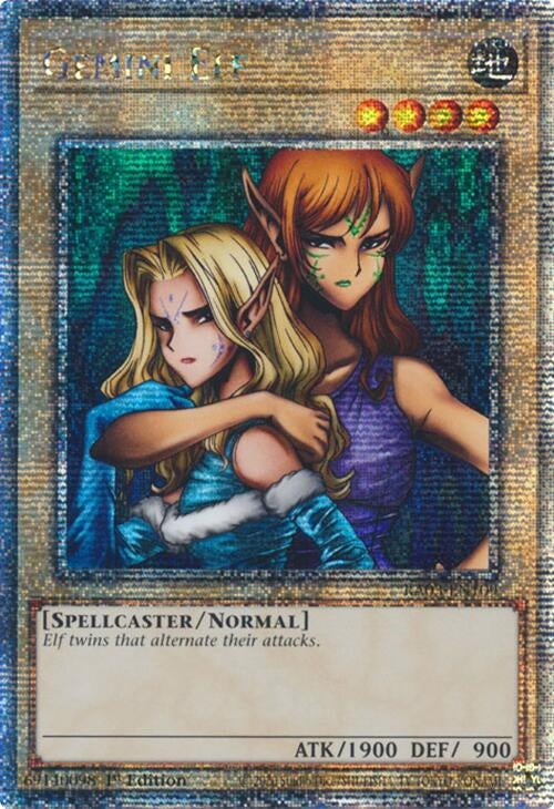 Image for Gemini Elf (Quarter Century Secret Rare) (RA03-EN109) - YuGiOh