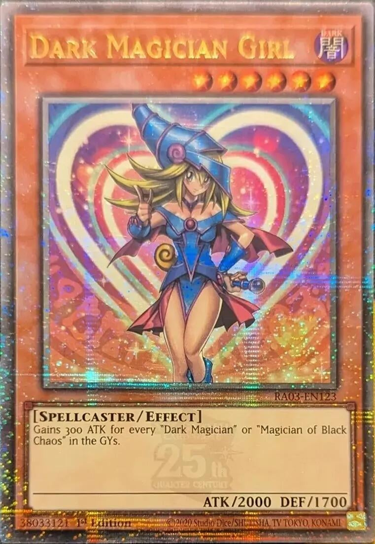 Image for Dark Magician Girl (Quarter Century Secret Rare) (A) (RA03-EN123) - YuGiOh