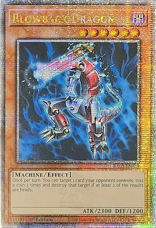 Image for Blowback Dragon (Quarter Century Secret Rare) (RA03-EN138) - YuGiOh