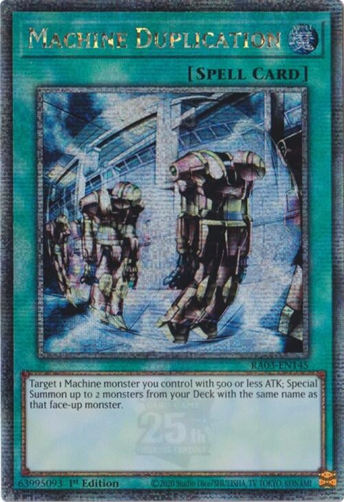 Image for Machine Duplication (Quarter Century Secret Rare) (RA03-EN145) - YuGiOh