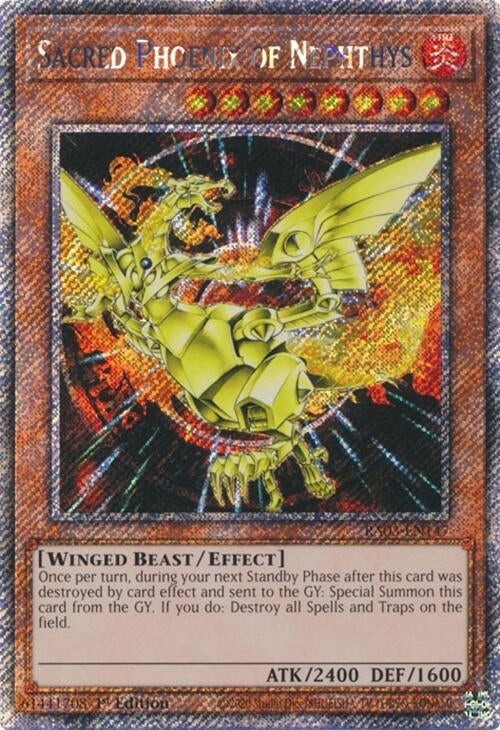 Sacred Phoenix of Nephthys (Platinum Secret Rare) (RA03-EN147)