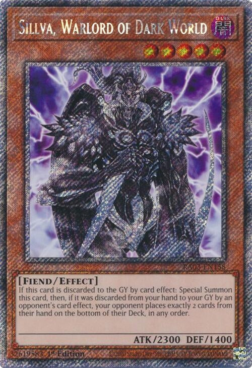 Sillva, Warlord of Dark World (Platinum Secret Rare) (RA03-EN158)