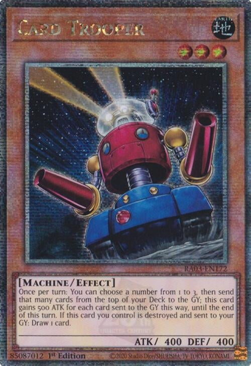 Image for Card Trooper (Quarter Century Secret Rare) (RA03-EN172) - YuGiOh