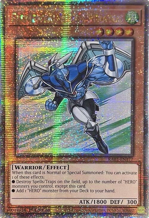 Image for Elemental HERO Stratos (Quarter Century Secret Rare) (RA03-EN177) - YuGiOh