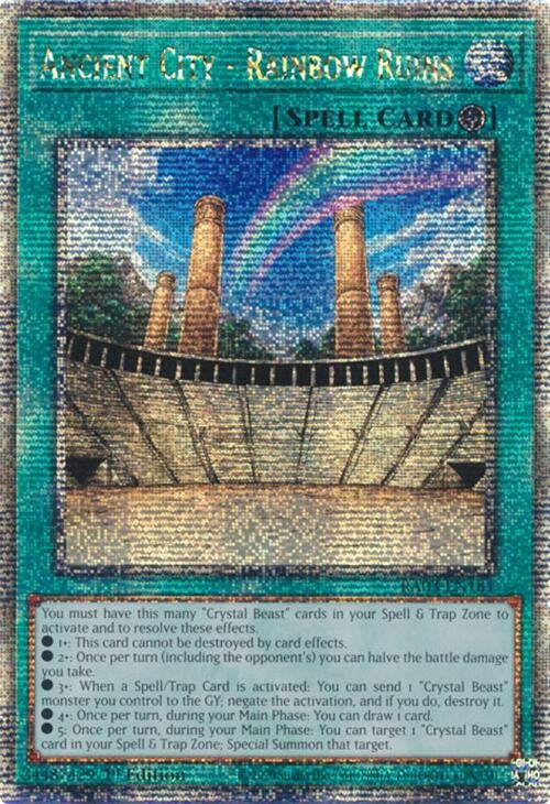 Ancient City - Rainbow Ruins (Quarter Century Secret Rare) (RA03-EN181)