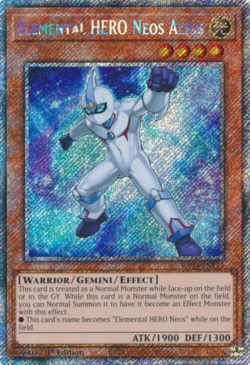 Elemental HERO Neos Alius (Platinum Secret Rare) (RA03-EN184)