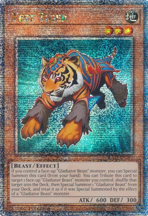 Image for Test Tiger (Quarter Century Secret Rare) (RA03-EN189) - YuGiOh