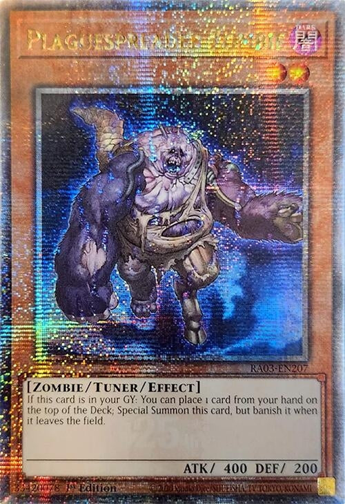 Image for Plaguespreader Zombie (Quarter Century Secret Rare) (RA03-EN207) - YuGiOh