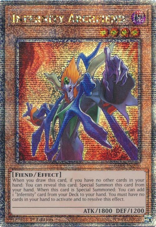 Image for Infernity Archfiend (Quarter Century Secret Rare) (RA03-EN220) - YuGiOh