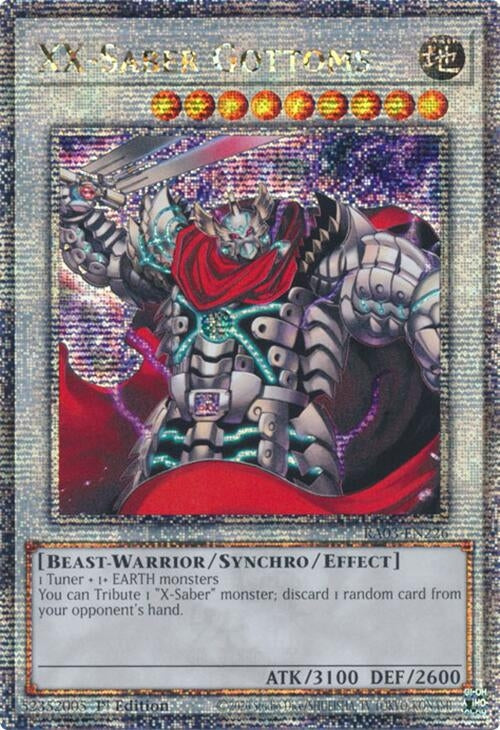 Image for XX-Saber Gottoms (Quarter Century Secret Rare) (RA03-EN226) - YuGiOh