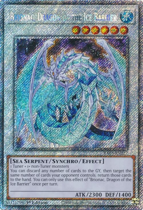 Brionac, Dragon of the Ice Barrier (Platinum Secret Rare) (RA03-EN227)