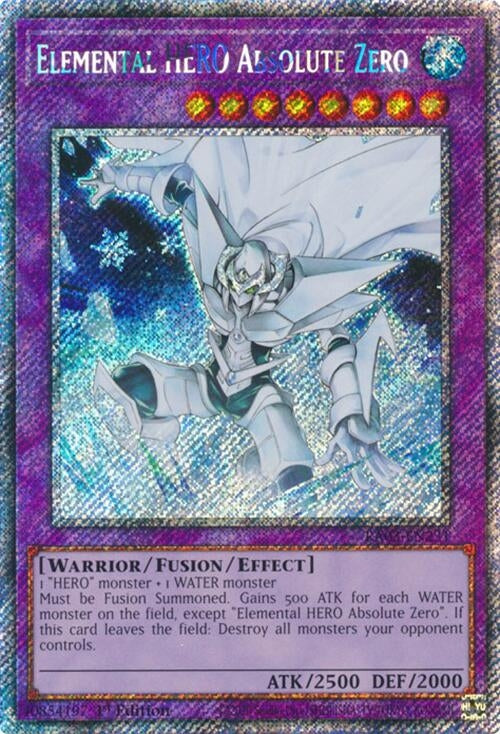 Elemental HERO Absolute Zero (Platinum Secret Rare) (RA03-EN231)