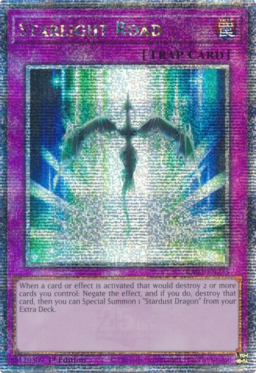 Image for Starlight Road (Quarter Century Secret Rare) (RA03-EN235) - YuGiOh