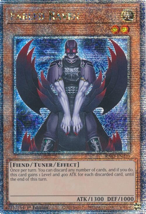 Image for Fabled Raven (Quarter Century Secret Rare) (RA03-EN239) - YuGiOh