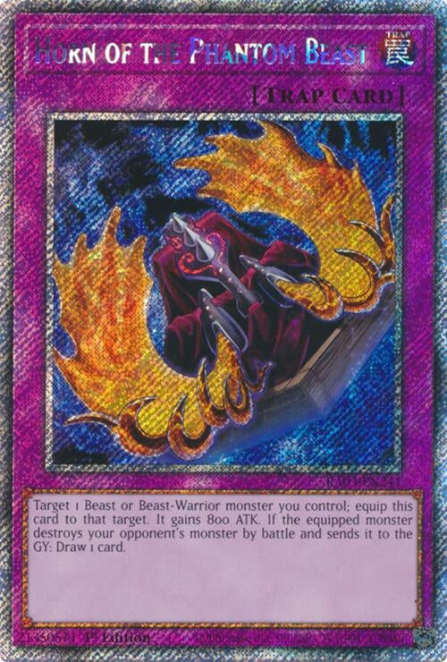 Horn of the Phantom Beast (Platinum Secret Rare) (RA03-EN241)