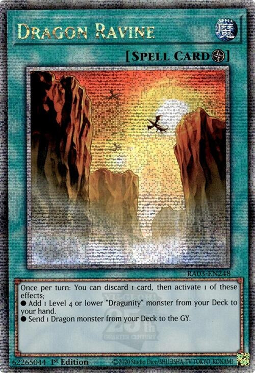 Image for Dragon Ravine (Quarter Century Secret Rare) (RA03-EN248) - YuGiOh