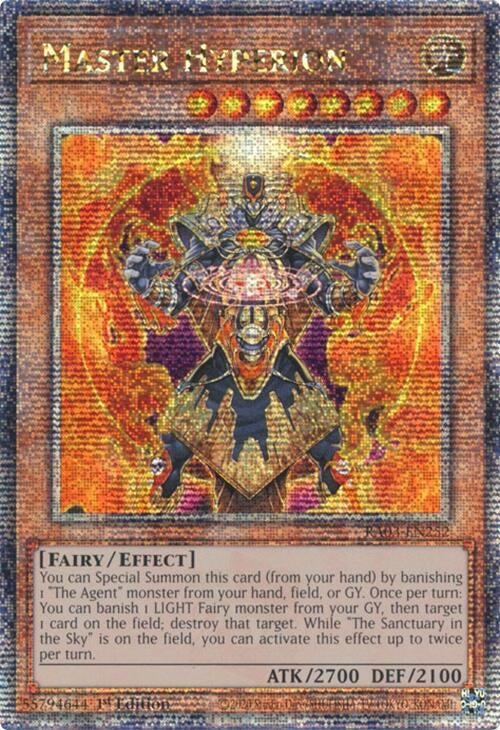Image for Master Hyperion (Quarter Century Secret Rare) (RA03-EN252) - YuGiOh