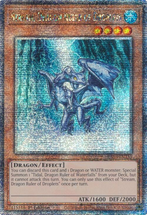 Image for Stream, Dragon Ruler of Droplets (Quarter Century Secret Rare) (RA03-EN255) - YuGiOh
