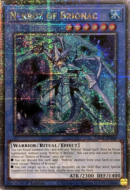 Image for Nekroz of Brionac (Quarter Century Secret Rare) (RA03-EN260) - YuGiOh