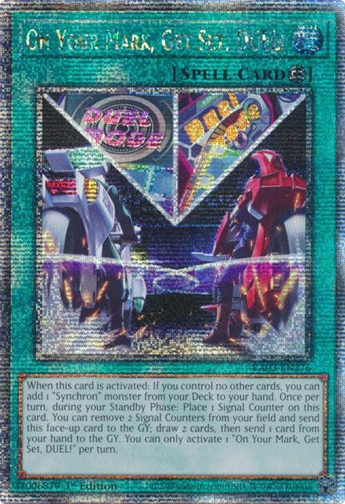 Image for On Your Mark, Get Set, DUEL! (Quarter Century Secret Rare) (RA03-EN276) - YuGiOh