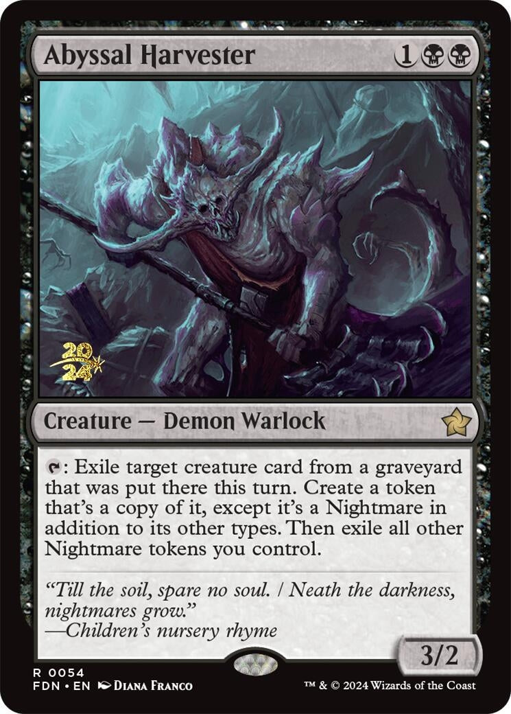 Image for Abyssal Harvester (54) (Prerelease Cards) - Magic: The Gathering