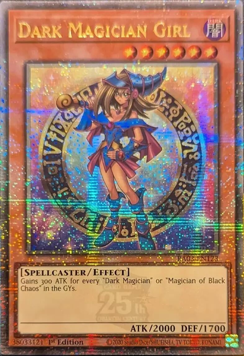Image for Dark Magician Girl (Quarter Century Secret Rare) (B) (RA03-EN123) - YuGiOh