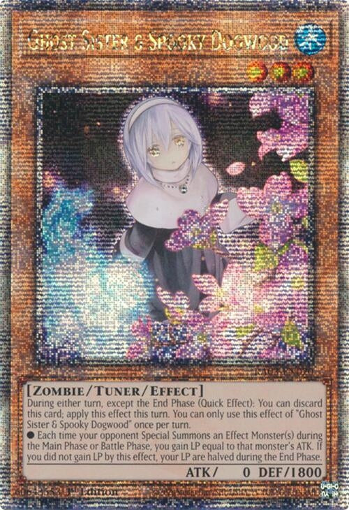 Image for Ghost Sister & Spooky Dogwood (Alternate Art) (Quarter Century Secret Rare) (RA03-EN020) - YuGiOh