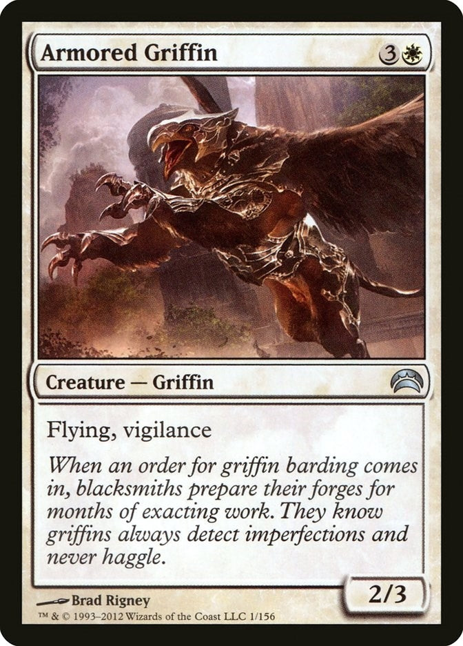 Image for Armored Griffin (1) (Planechase 2012) - Magic: The Gathering