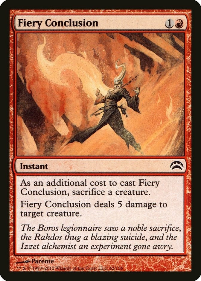 Image for Fiery Conclusion (42) (Planechase 2012) - Magic: The Gathering