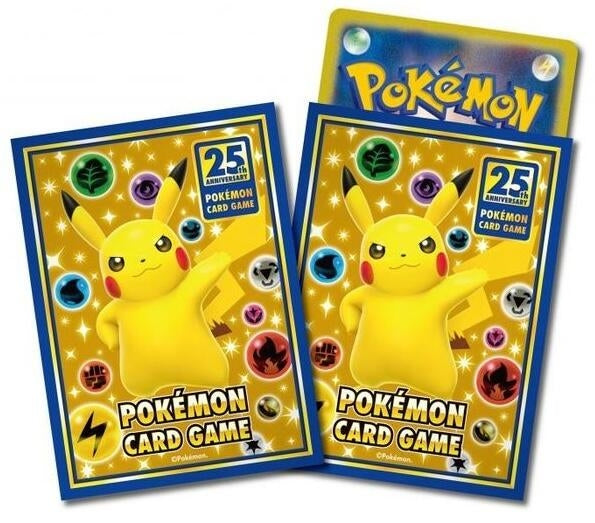 Image for Pokemon TCG: Pokemon Center Japan Exclusive Card Sleeves - 25th Anniversary Pikachu (64-Pack) - Card Sleeves