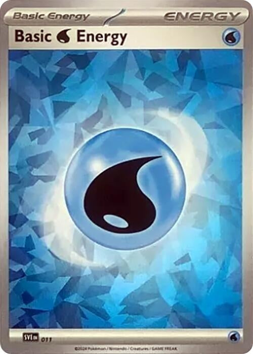 Image for Basic Water Energy (Cracked Ice Holo) (011) (SVE) - Pokemon