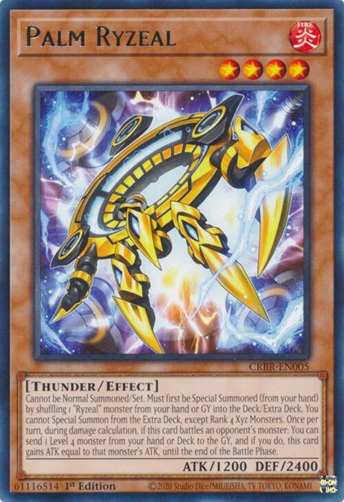 Image for Palm Ryzeal (CRBR-EN005) (CRBR) - YuGiOh