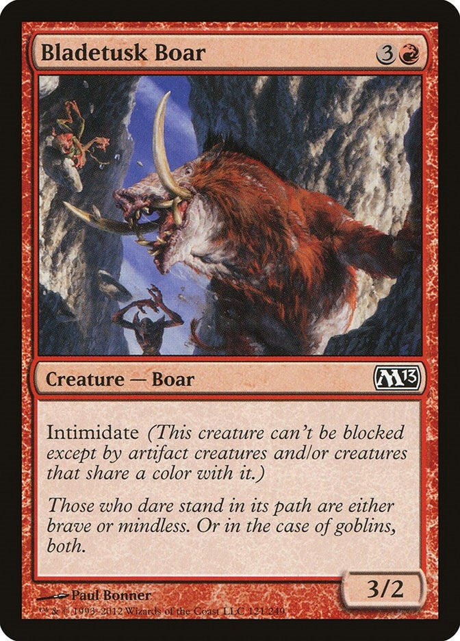 Image for Bladetusk Boar (121) (Magic 2013 (M13)) - Magic: The Gathering