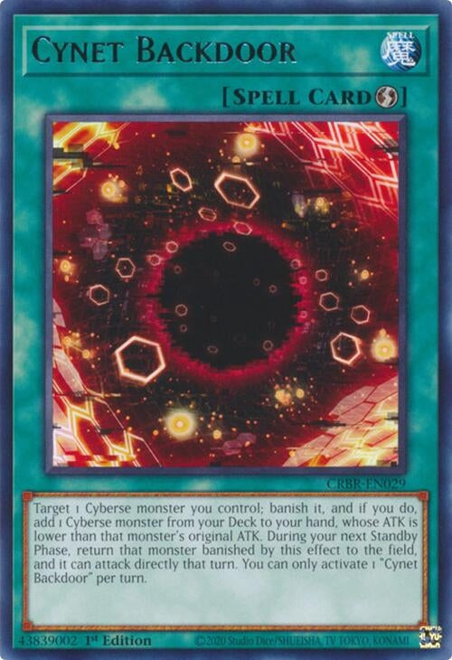 Image for Cynet Backdoor (CRBR-EN029) (CRBR) - YuGiOh