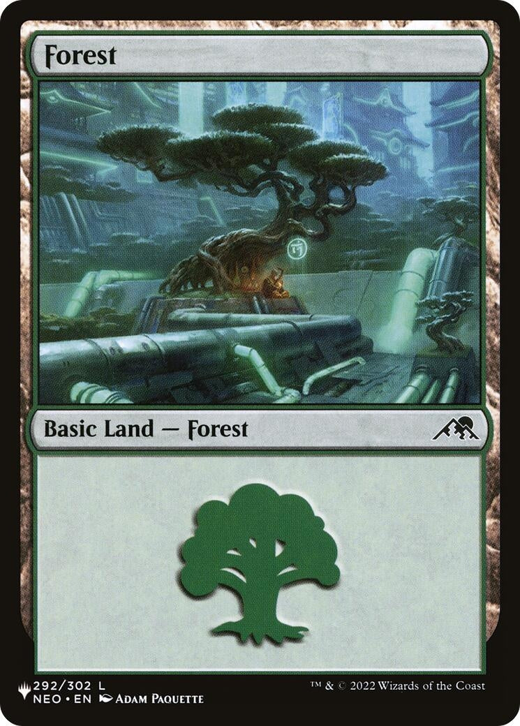 Image for Forest (NEO) (292/302) (The List Reprints) - Magic: The Gathering
