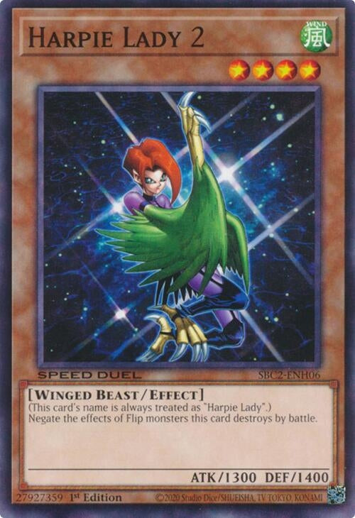 Image for Harpie Lady 2 (SBC2-ENH06) (SBC2) - YuGiOh