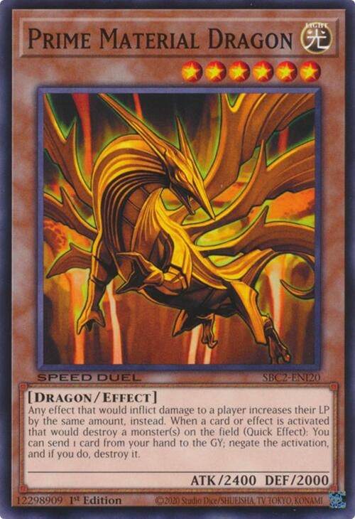 Image for Prime Material Dragon (SBC2-ENI20) (SBC2) - YuGiOh
