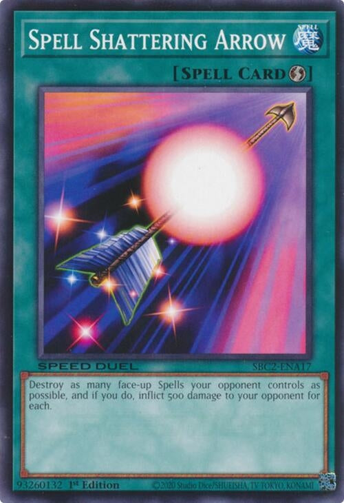 Image for Spell Shattering Arrow (SBC2-ENA17) (SBC2) - YuGiOh