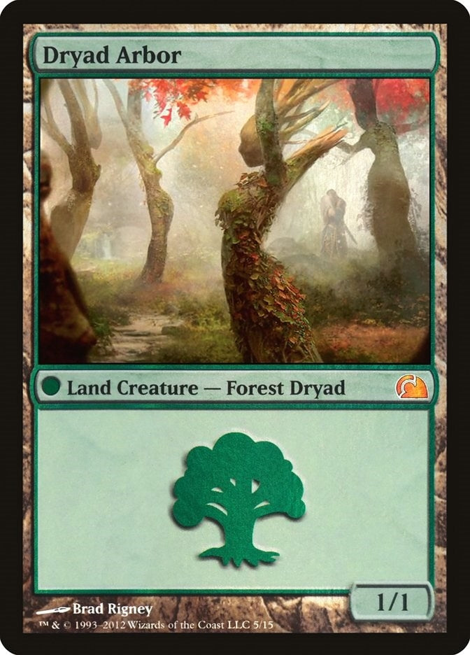 Image for Dryad Arbor (5) (From the Vault: Realms) - Magic: The Gathering