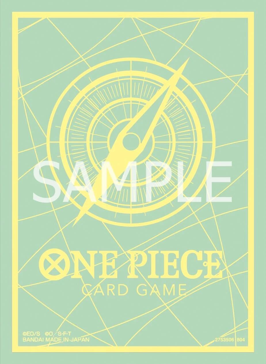 Image for One Piece Card Game Official Sleeves: Assortment 9 - Standard Green & Yellow (70-Pack) - Card Sleeves
