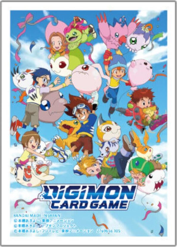Image for Digimon Card Game Official Sleeves - Digimon Animation Series 25th Anniversary Set Digi-Egg Sleeves (5-Pack) - Card Sleeves