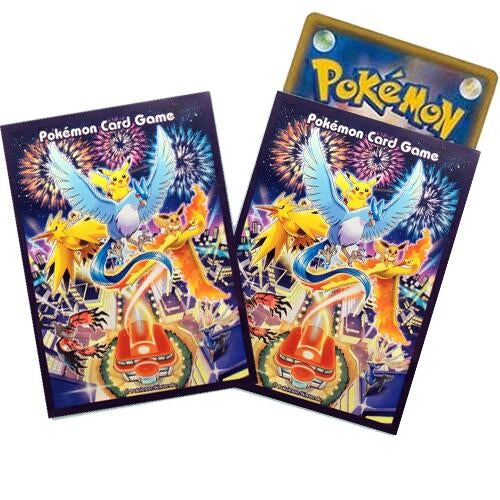 Image for Pokemon TCG: Pokemon Center Japan Exclusive Card Sleeves - Osaka DX Grand Opening Moltres, Articuno & Zapdos (64-Pack) - Card Sleeves