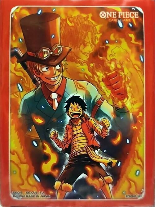 Image for One Piece Card Game Official Sleeves: Devil Fruits Collection Vol. 2 - Sabo & Luffy  (10-Pack) - Card Sleeves